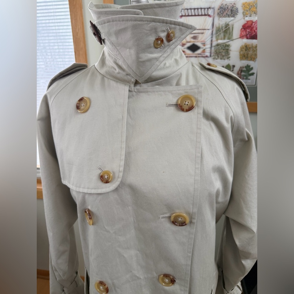 Women’s Lauren FULL LENGTH Ralph Lauren Trench Coat 🧥 size Medium in EUC - Picture 3 of 12